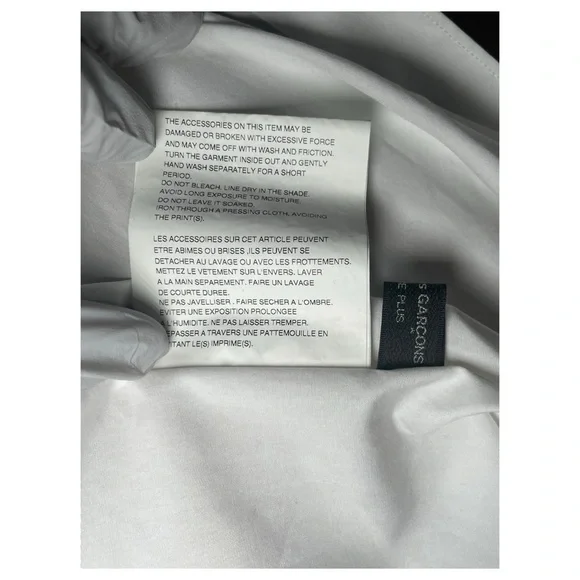 Comme Des Garçon Homme Plus Trompe L’oeil Jewelry L/S Sz M